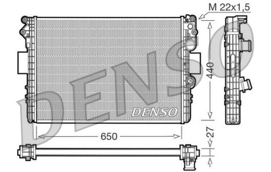 Radiator DRM12002 Denso