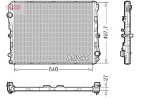 Radiator DRM17076 Denso