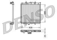 Radiator DRM21025 Denso