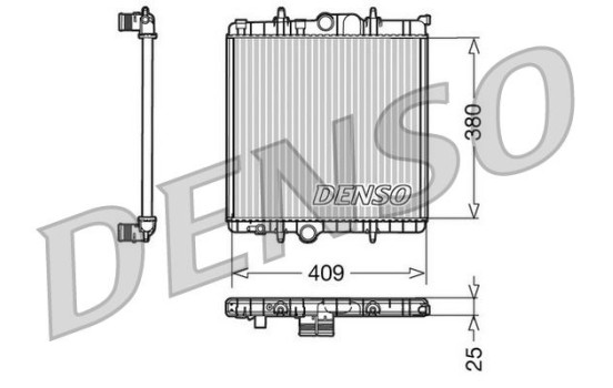Radiator DRM21025 Denso