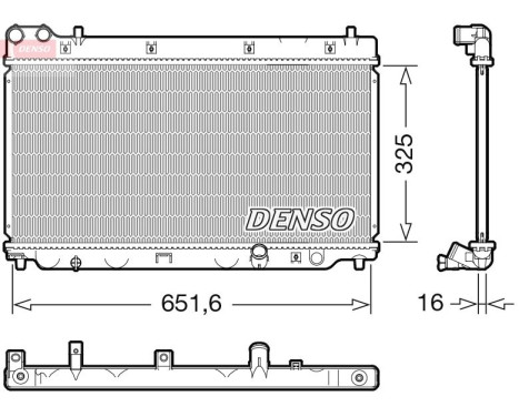 Radiator DRM40055 Denso