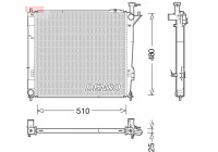 Radiator DRM41015 Denso