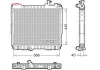 Radiator DRM46074 Denso