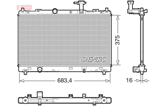 Radiator DRM47038 Denso