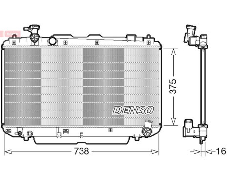 Radiator DRM50083 Denso