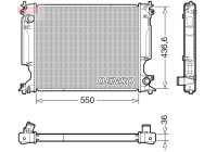 Radiator DRM51014 Denso