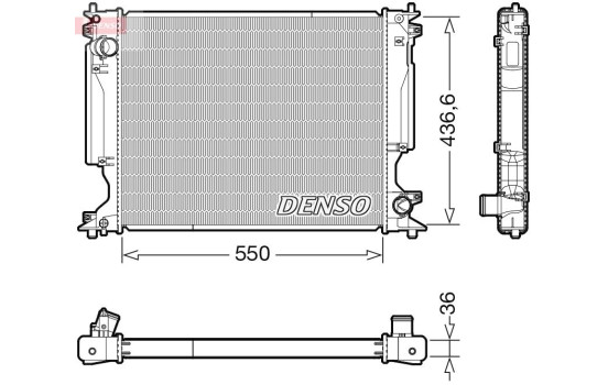Radiator DRM51014 Denso