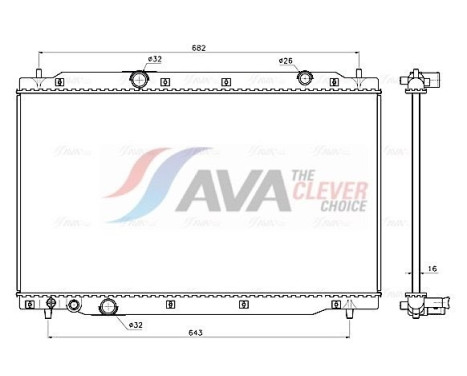 Radiator HD2341 Ava Quality Cooling