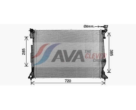 Radiator KA2342 Ava Quality Cooling, bild 2