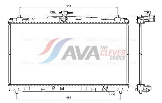 Radiator TO2799 Ava Quality Cooling