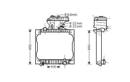 RADIATOR TYPE MAN TG-A ALL 00- 64002043 International Radiators