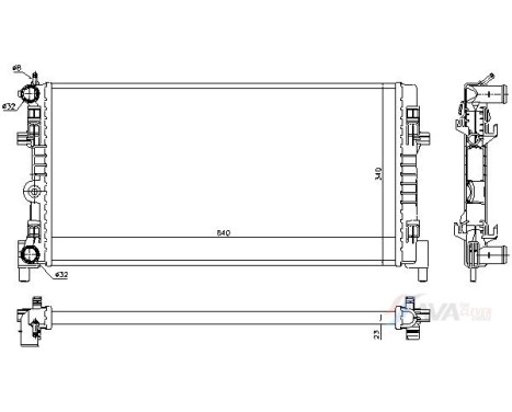 Radiator VN2451 Ava Quality Cooling