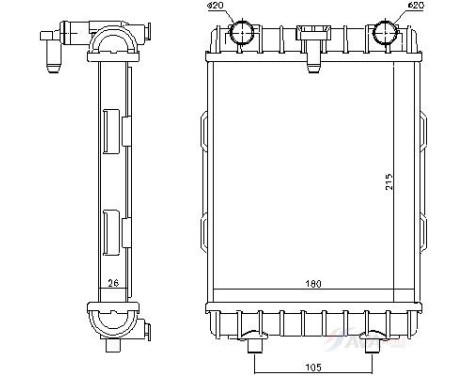 Radiator VN2452 Ava Quality Cooling