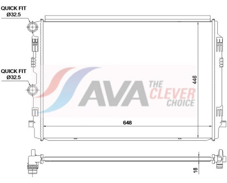 Radiator VN2464 Ava Quality Cooling