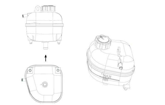 Expansionskärl, kylvätska EASY FIT, bild 2