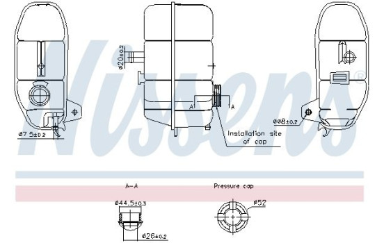 Expansionstank, kylvätska ** FÖRSTA MONTERING **