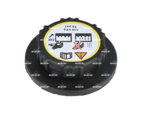 Kylvätskebehållarens lock, bild 3