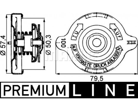 Låslock, kylare BEHR *** PREMIUM LINE *** Låslock, kylare BEHR *** PREMIUM LINE ***