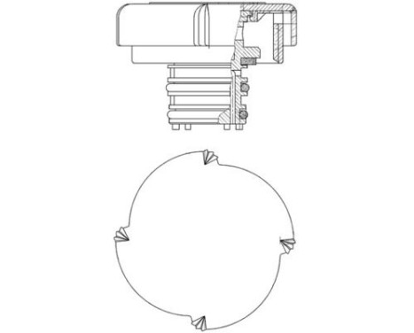 Låslock, kylvätskebehållare PREMIUM LINE, bild 2