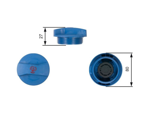 Låslock, kylvätskebehållare RC211 Gates