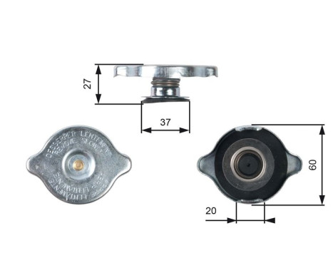 Låslock, kylvätskebehållare RC217 Gates