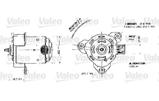 Elmotor, kylarfläkt 698356 Valeo, bild 2
