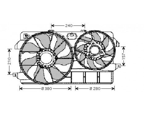 Fläkt, AC-kondensor 1884751 International Radiators, bild 2