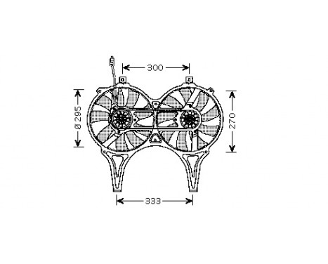 Fläkt, AC-kondensor 3028753 International Radiators, bild 2