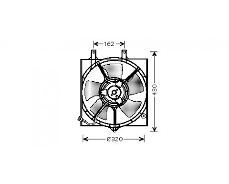 Fläkt, AC-kondensor 3348751 International Radiators