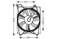 Fläkt, kondensor, luftkonditionering 8654109 Diederichs