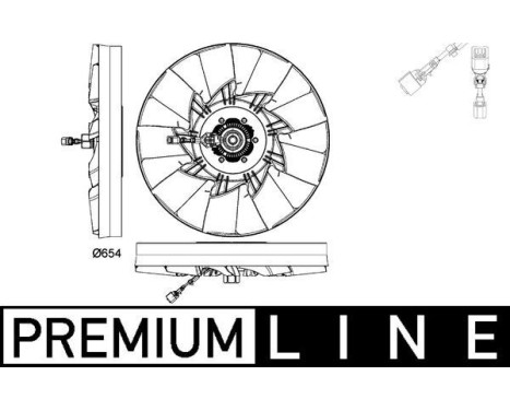 Fläkt, kylare BEHR *** PREMIUM LINE *** CFF 478 000P Mahle