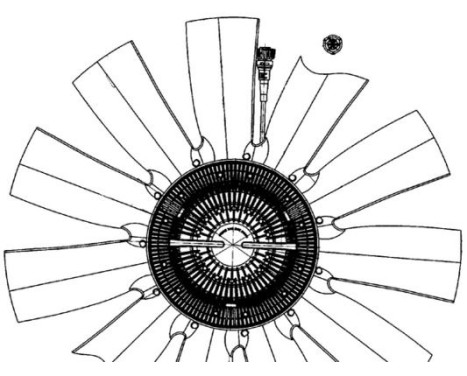 Fläkt, kylare BEHR *** PREMIUM LINE *** CFF 503 000P Mahle, bild 2