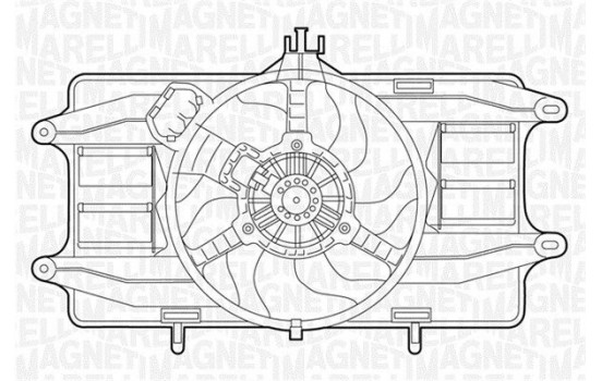 Fläkt, kylare MTC024AX Magneti Marelli