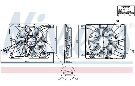 Kylfläkt 850017 Nissens, bild 6