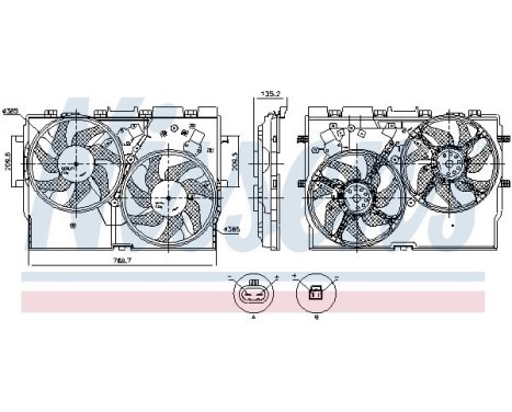 Kylfläkt 850115 Nissens