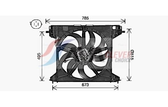 Kylfläkt AL7528 Ava Quality Cooling