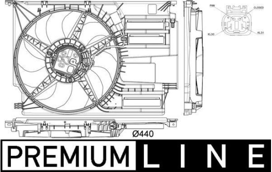 Kylfläkt BEHR *** PREMIUM LINE *** CFF 402 000P Mahle