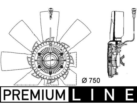 Kylfläkt BEHR *** PREMIUM LINE *** CFF 457 000P Mahle, bild 2