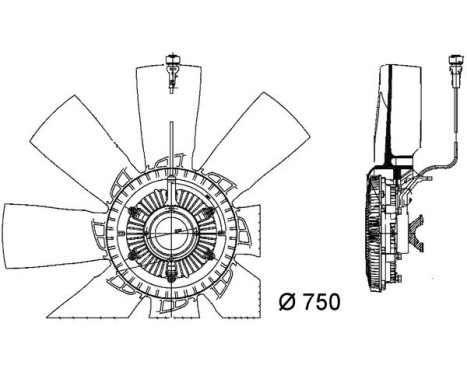 Kylfläkt BEHR *** PREMIUM LINE *** CFF 457 000P Mahle, bild 3
