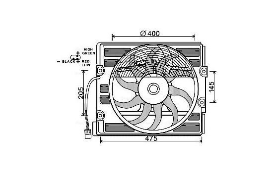 kylfläkt BW7512 Ava Quality Cooling