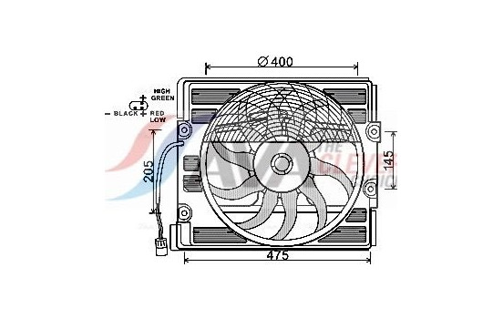kylfläkt BW7512 Ava Quality Cooling