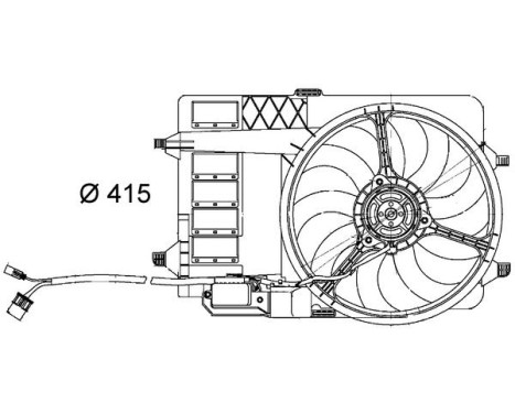 Kylfläkt CFF 29 000S Mahle