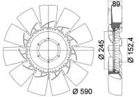 Kylfläkt CFW 46 000P Mahle