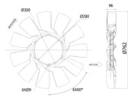 Kylfläkt CFW 86 000P Mahle