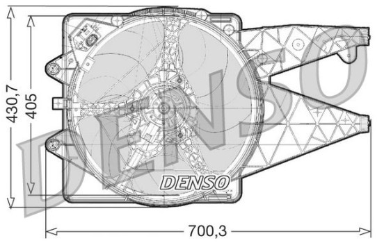kylfläkt DER01020 Denso