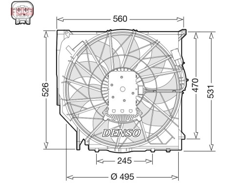 Kylfläkt DER05008 Denso