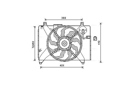kylfläkt HY7536 Ava Quality Cooling