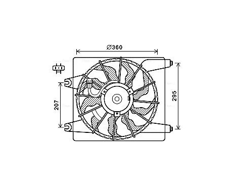 Kylfläkt HY7560 Ava Quality Cooling