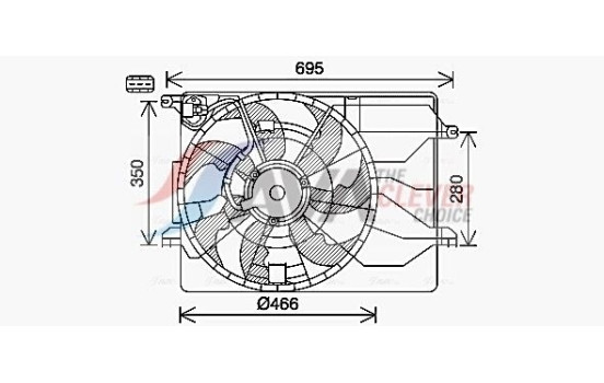 Kylfläkt KA7543 Ava Quality Cooling