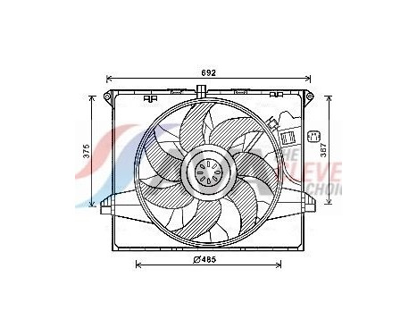 Kylfläkt MS7671 Ava Quality Cooling